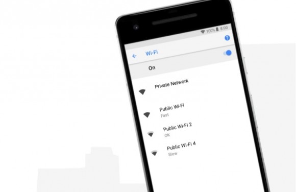 Обновление Android 8.1 - смотри скорость открытых сетей Wi-Fi не подключаясь