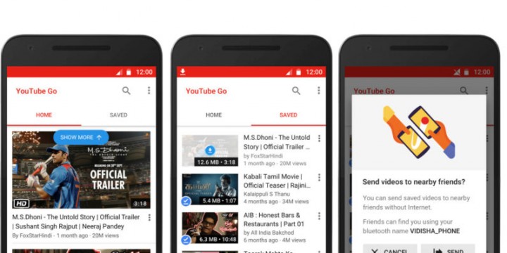 Приложение YouTube GO запущенно в странах с плохим интернетом