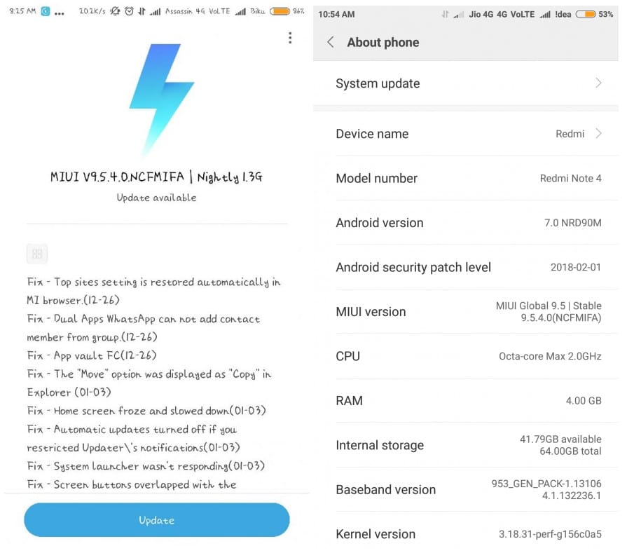 Стабильная версия MIUI 9.5 от Xiaomi