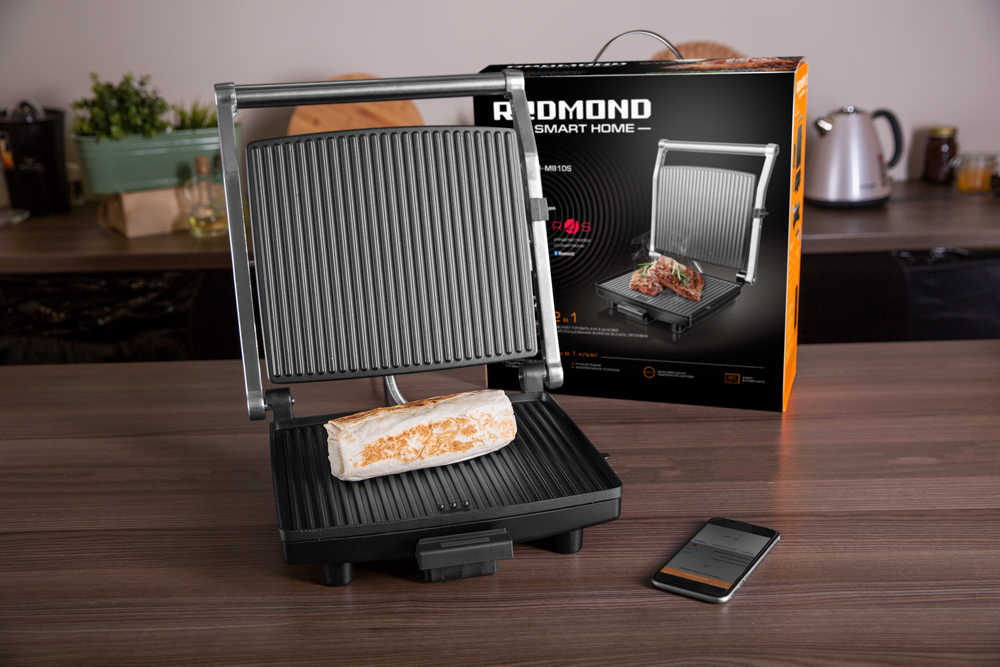 Обзор электрогриля с дистанционным управлением REDMOND SKYGRILL RGM-M810S. Идеальный стейк в один клик!