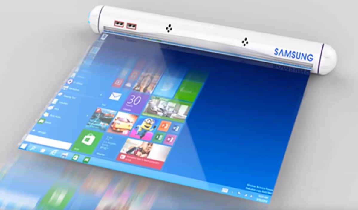 «В новый год с новыми технологиями» — Samsung запатентовали планшет со сворачиваемым дисплеем