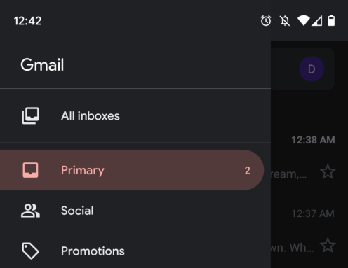 Приложение Gmail получило тёмную тему на iOS и Android