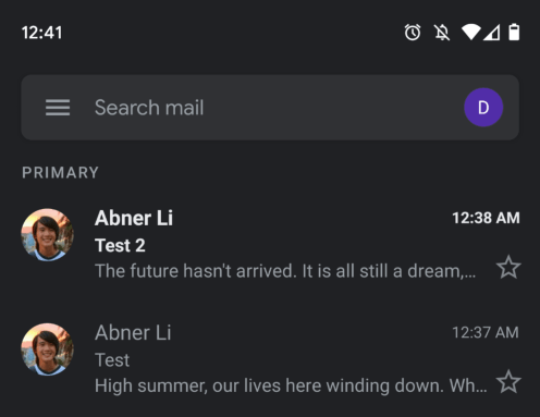 Приложение Gmail получило тёмную тему на iOS и Android