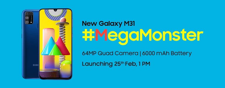 Samsung Galaxy M31 выходит 25 февраля