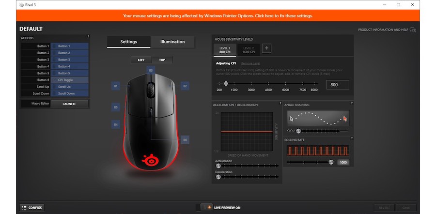 Мышь SteelSeries Rival 3 — для геймера и клерка