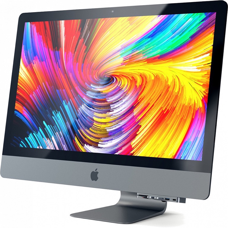Мульти хаб Satechi Aluminum Type-C Clamp Hub Pro для iMac