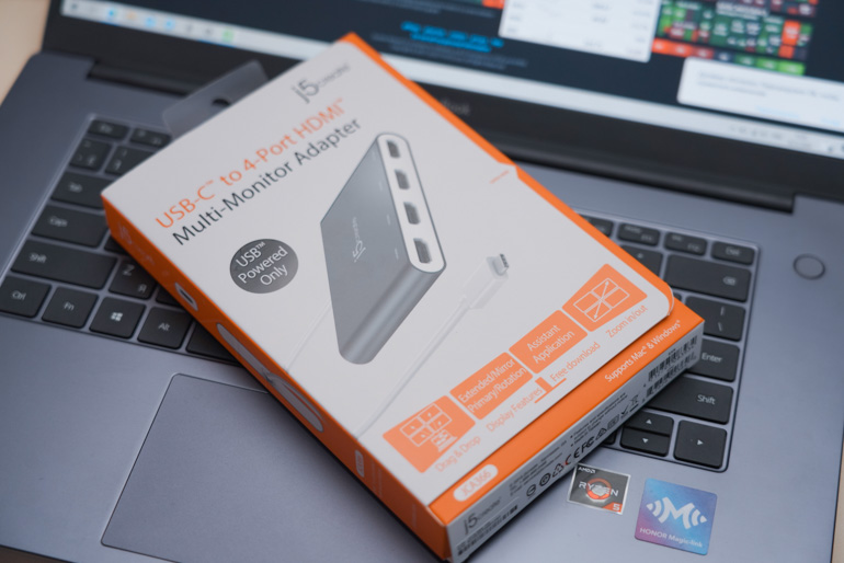 Обзор адаптера j5create JCA366 USB-C to 4-Port HDMI — когда одного монитора мало