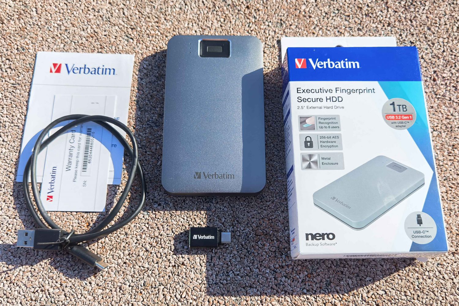 Verbatim Executive Fingerprint Secure HDD – внешний диск с двойной защитой