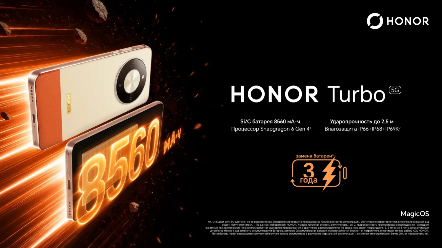 HONOR Turbo с емкой батареей 8560