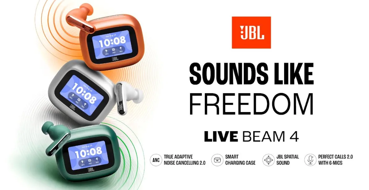 Наушники JBL Live Buds 4 и Live Beam 4 получили умные кейсы