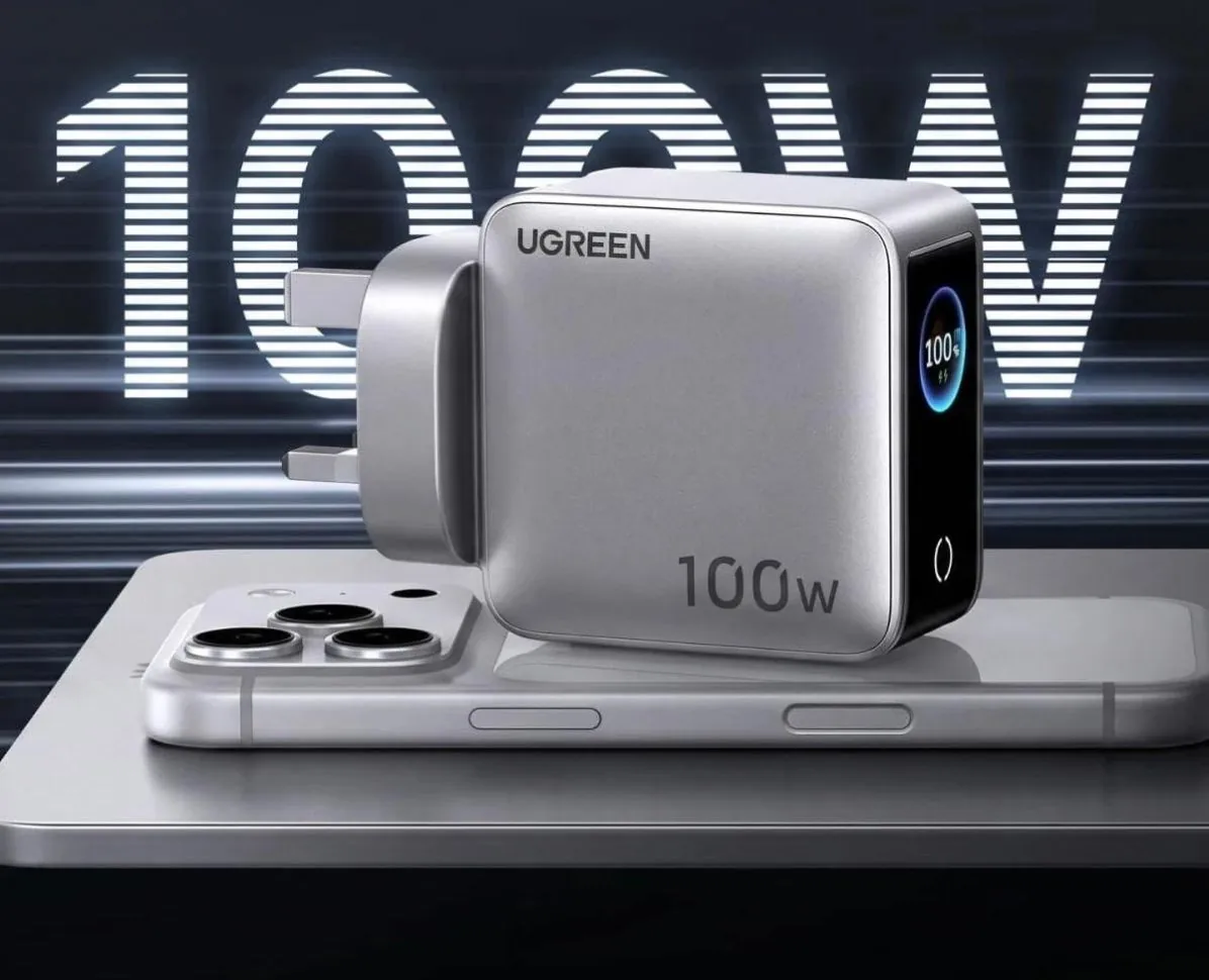 Ugreen Nexode Pro 100W: компактная зарядка с экраном и четырьмя портами