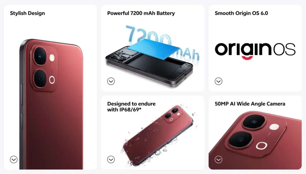 Vivo Y31t 5G: 7200 мАч и IP69 для подводных приключений
