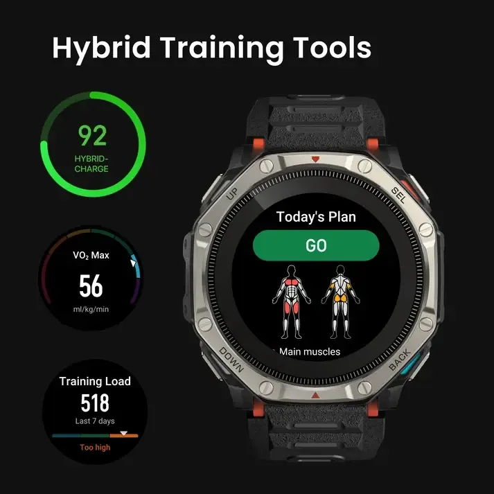 Amazfit T-Rex Dual Solar: 180 дней работы от одной зарядки