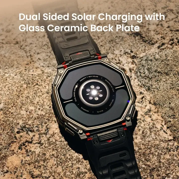 Amazfit T-Rex Dual Solar: 180 дней работы от одной зарядки