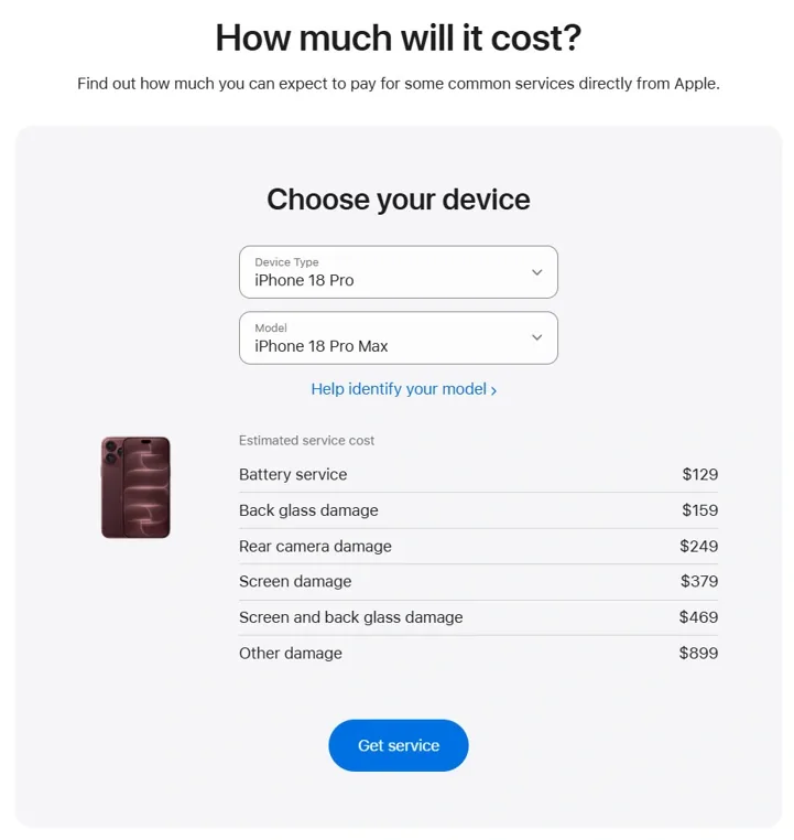 Apple повысила цену замены батареи в iPhone 18 Pro и 18 Pro Max до $129 (около 10 900 рублей)