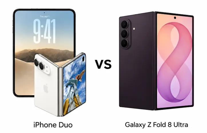 Apple iPhone Duo и Samsung Galaxy Z Fold 8 Ultra: сравнение характеристик и цены