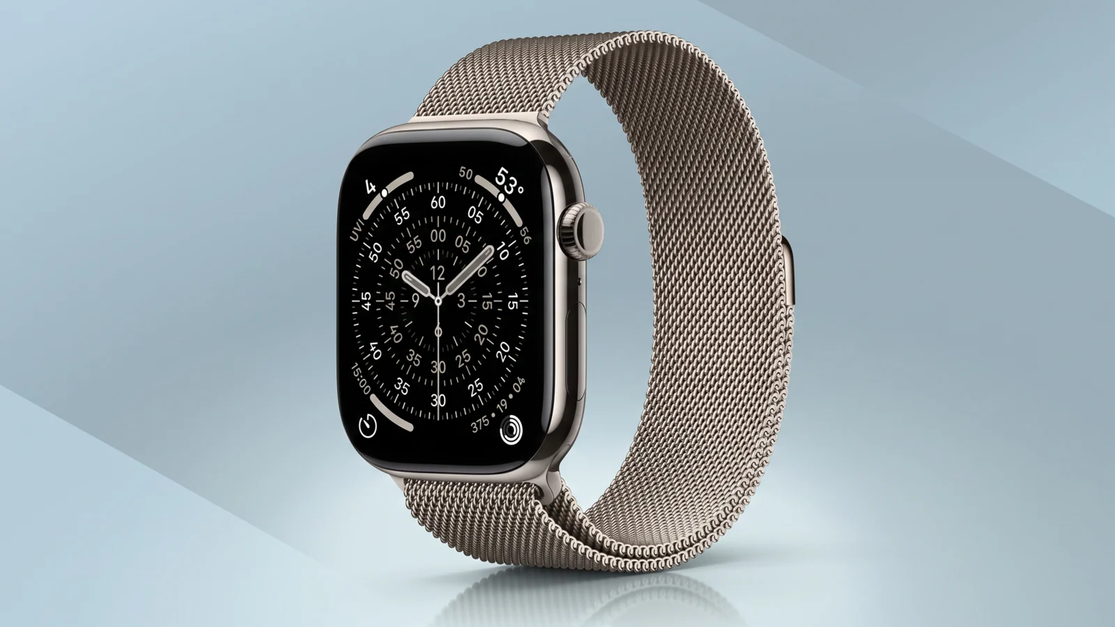 Apple Watch Series 12 в титановом корпусе с миланским браслетом