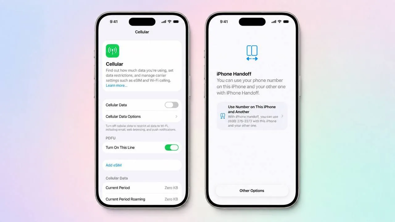 iOS 27: один номер на двух iPhone