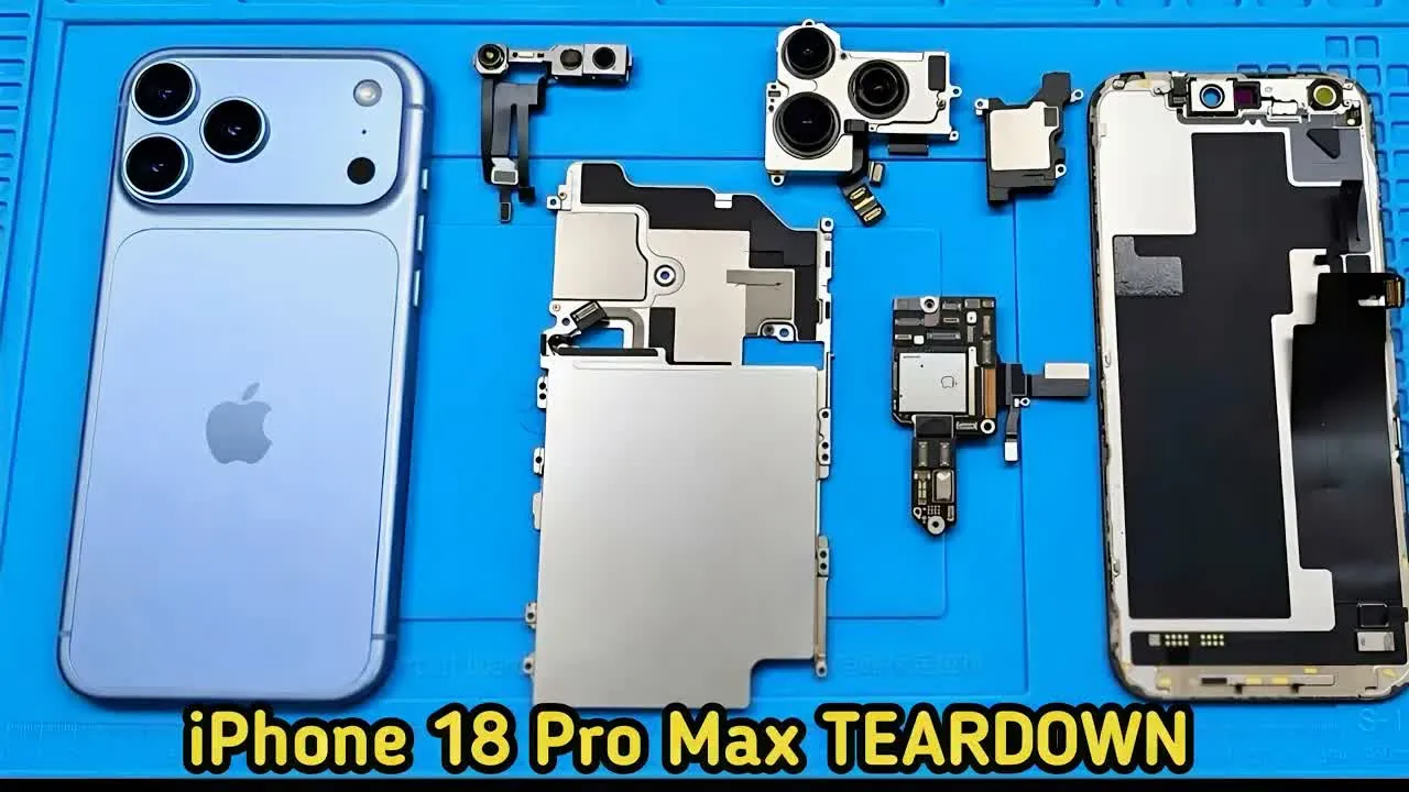 Показали внутренний разбор iPhone 18 Pro Max