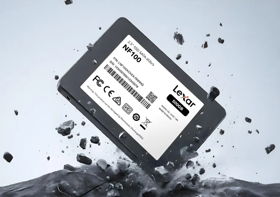 Lexar представила SSD NF100: SATA III, до 1 ТБ и скорость 500 МБ/с