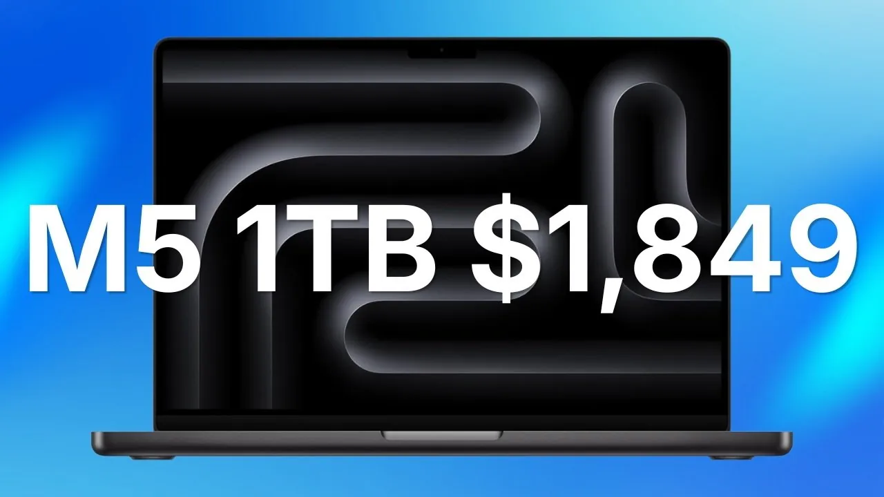 MacBook Pro с чипом M5 подешевел до около 156 000 рублей