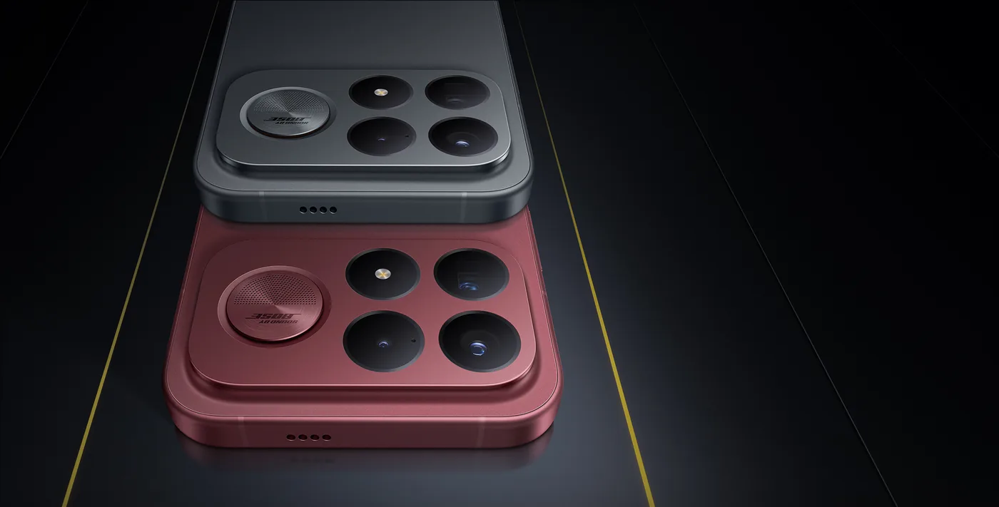 POCO F9 Ultra — камерный блок и Sound by Bose, официальный пресс-кадр