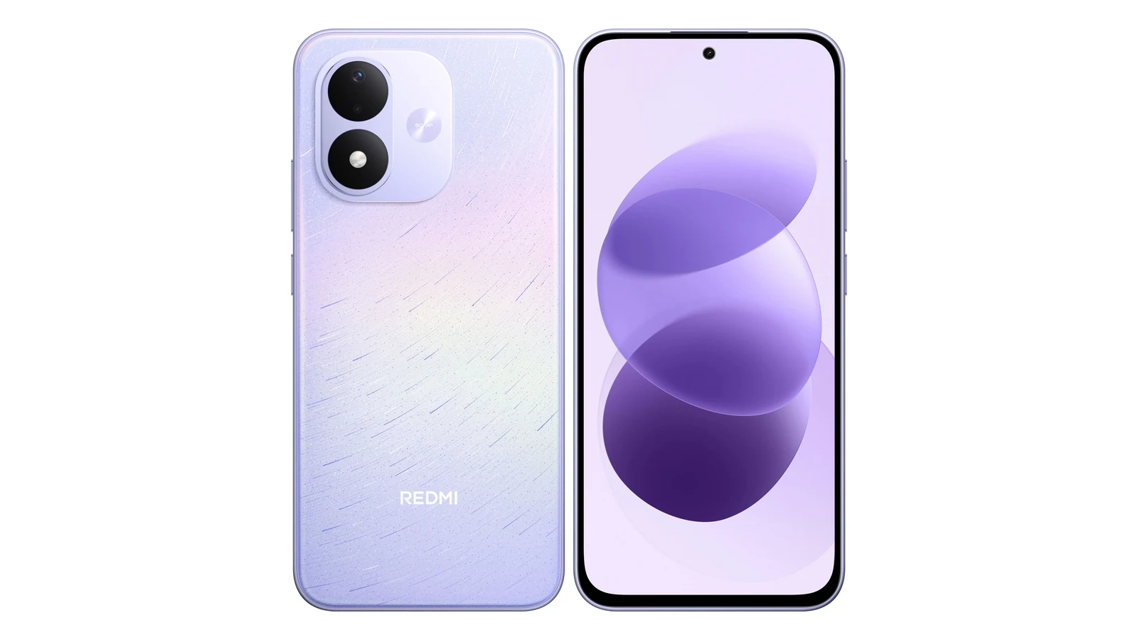 Redmi Note 17 Celestial Purple — вид сзади и спереди