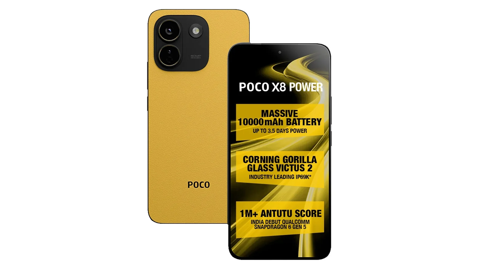 POCO X8 Power — смартфон POCO с батареей 10 000 мА·ч