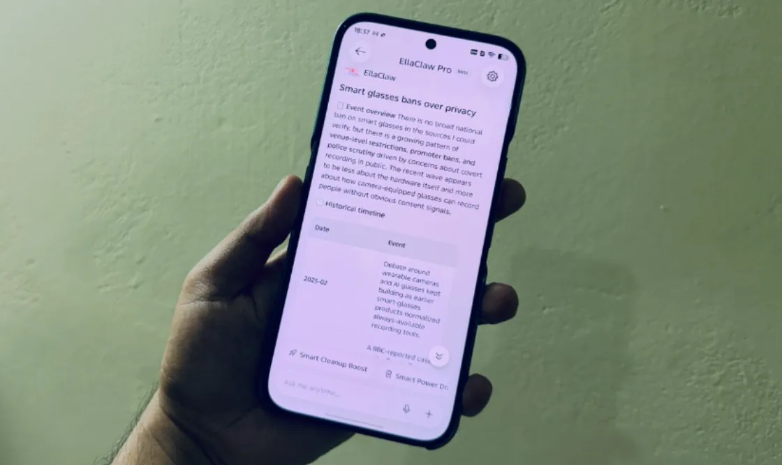 TECNO показала мобильный ИИ-агент EllaClaw