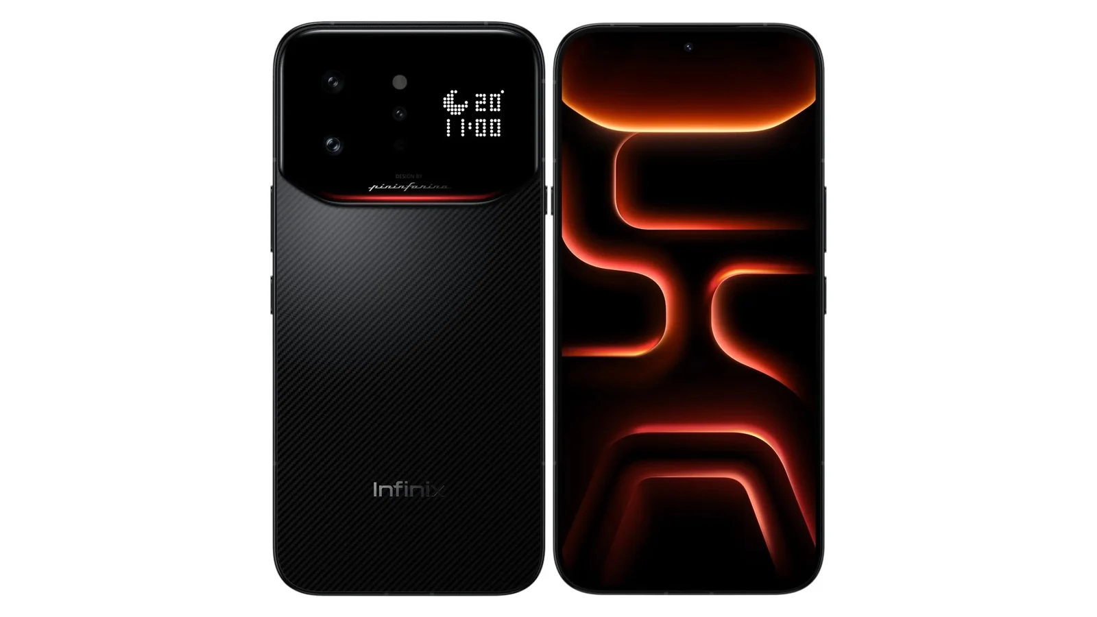 Infinix Note 60 Ultra — смартфон Infinix, вид спереди и сзади