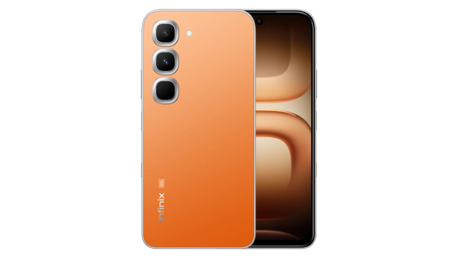 Infinix Hot 70 Pro — смартфон Infinix в оранжевом цвете