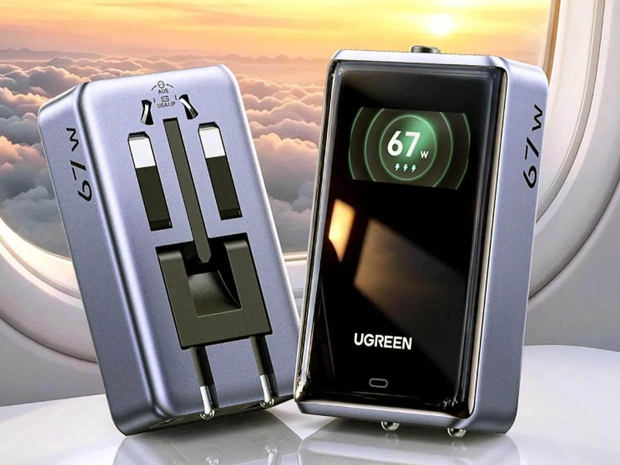 Ugreen представила 67-ваттную зарядку с дисплеем за $25 (около 2 100 рублей)