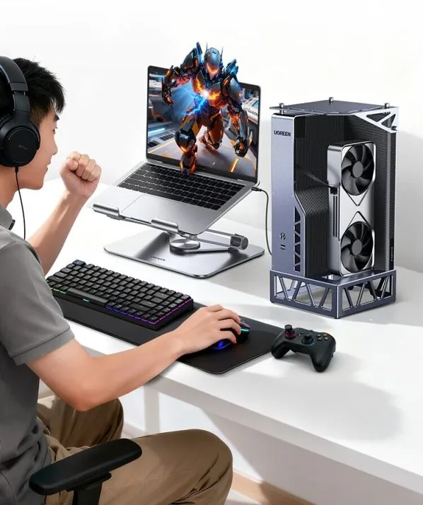 Ugreen представила первую eGPU-станцию с Thunderbolt 5 и встроенным блоком питания