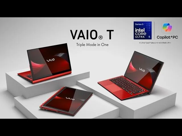 Vaio представила ноутбук-трансформер T с двойным шарниром