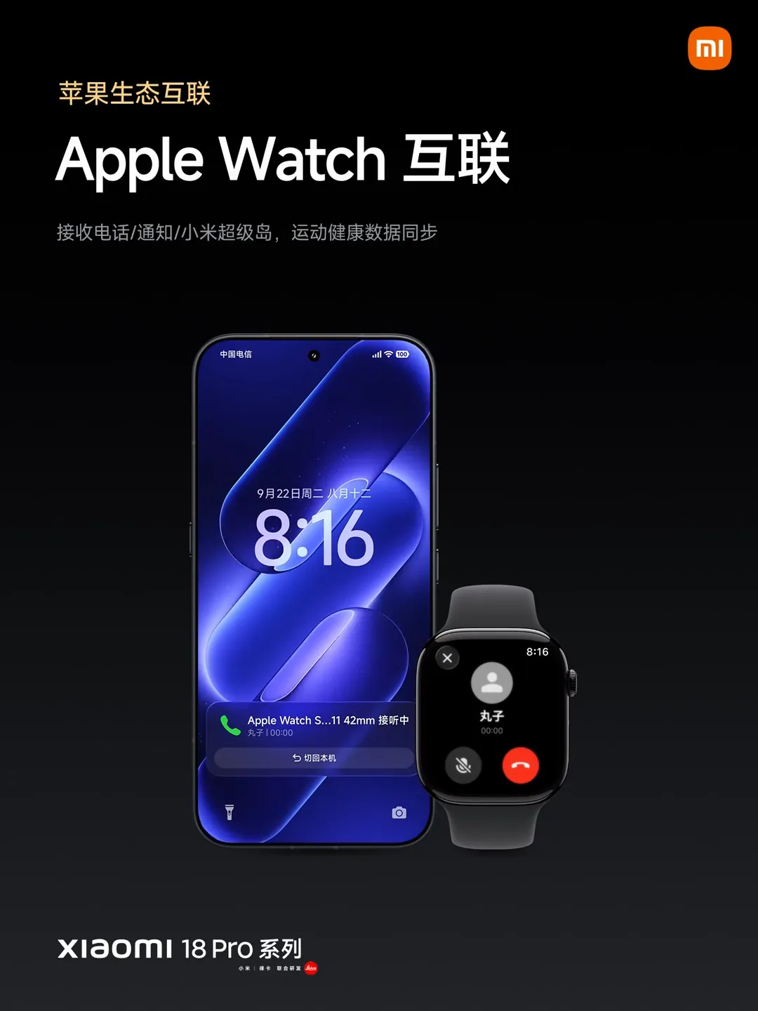 Xiaomi 18 Pro теперь поддерживает Apple Watch