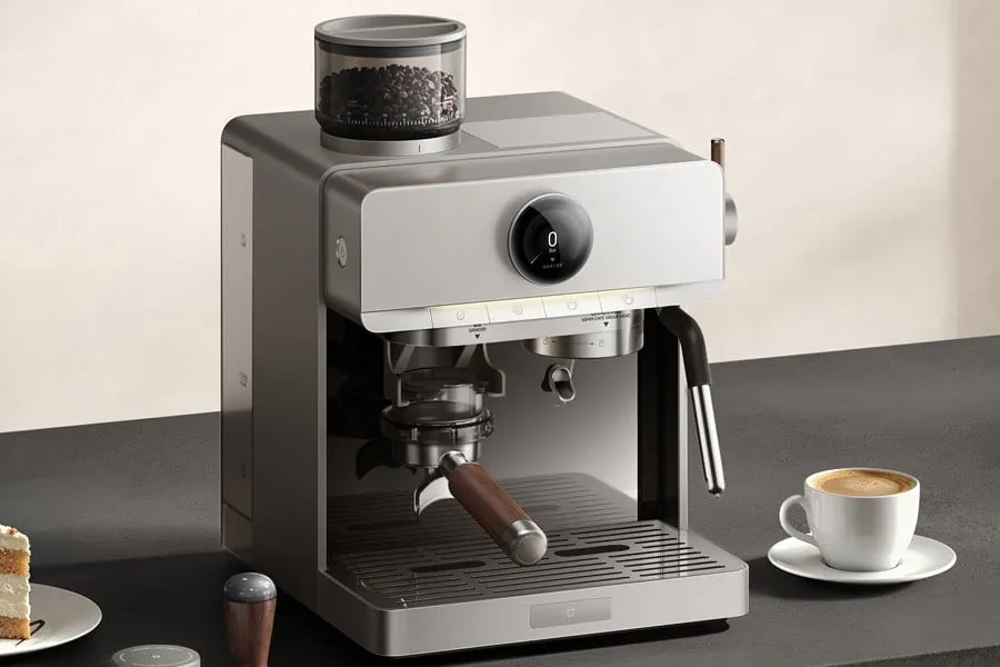 Xiaomi представила кофемашину Mijia Smart Italian Semi-Automatic Coffee Maker Pro за 4999 юаней (около 62 700 рублей)
