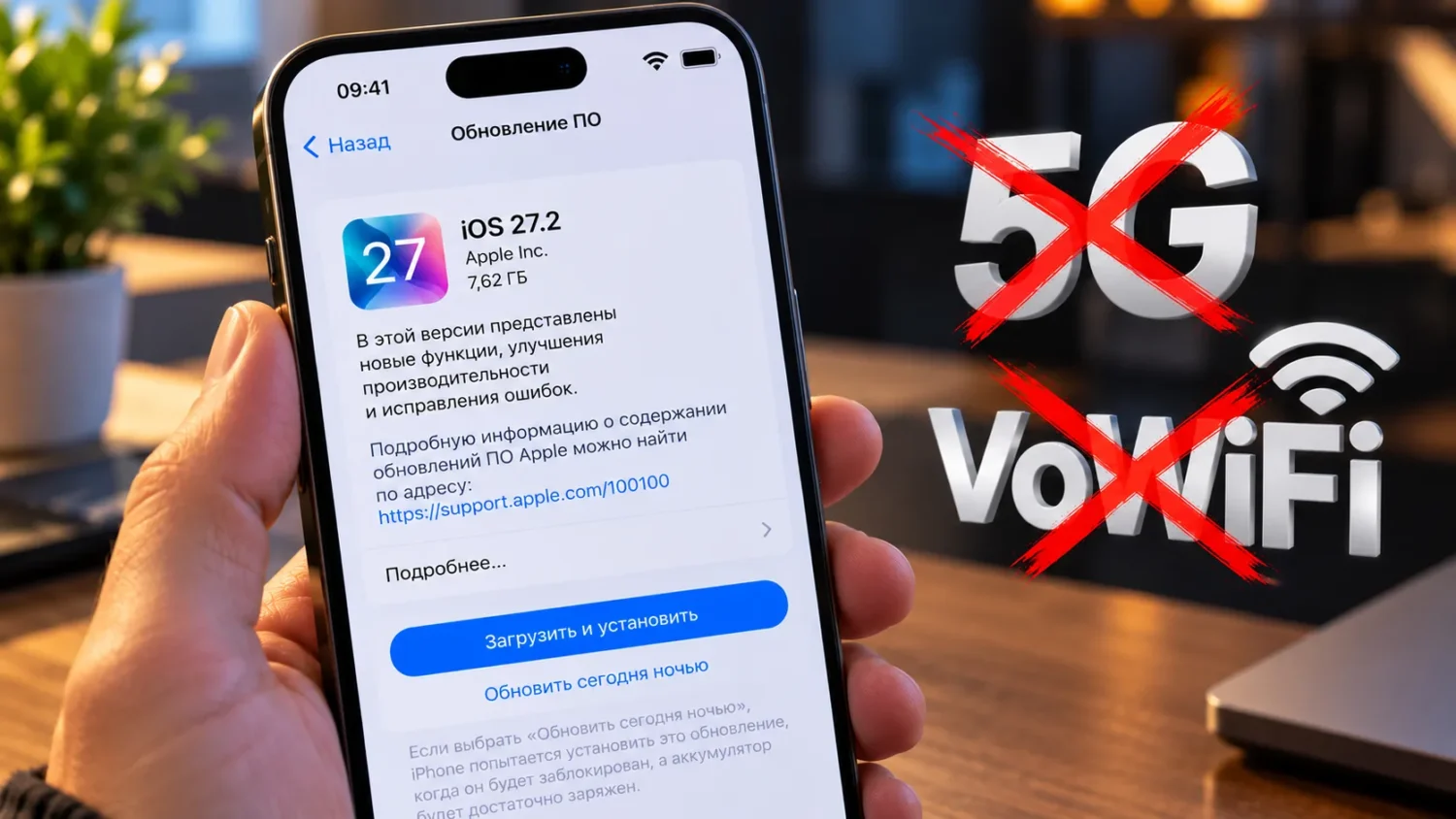 Apple закрыла способ включить 5G и VoWiFi на iPhone в iOS 27.2