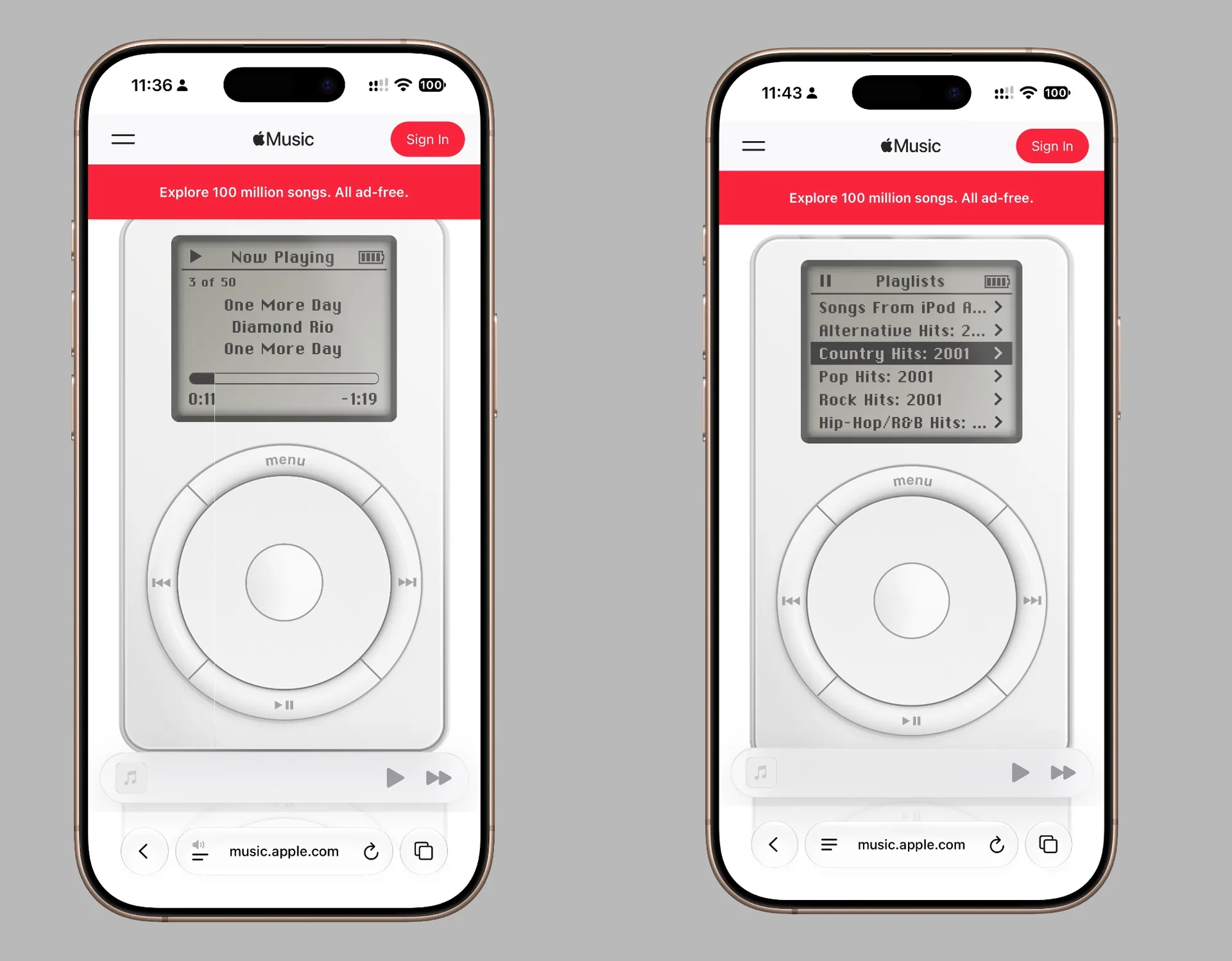 Apple спрятала интерактивную пасхалку с плеером iPod на сайте