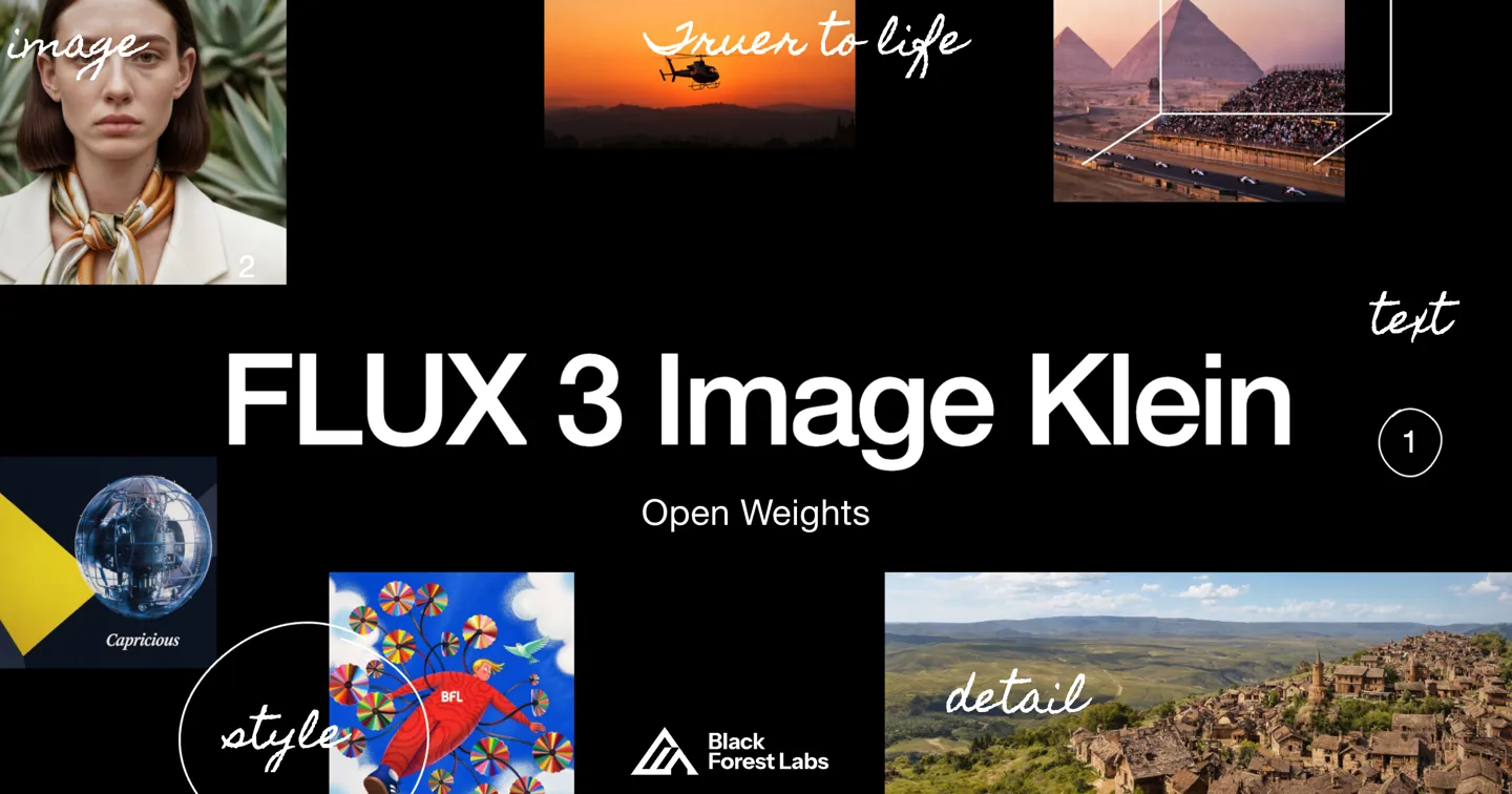 Black Forest Labs выпустила модель генерации изображений FLUX 3 Image Klein