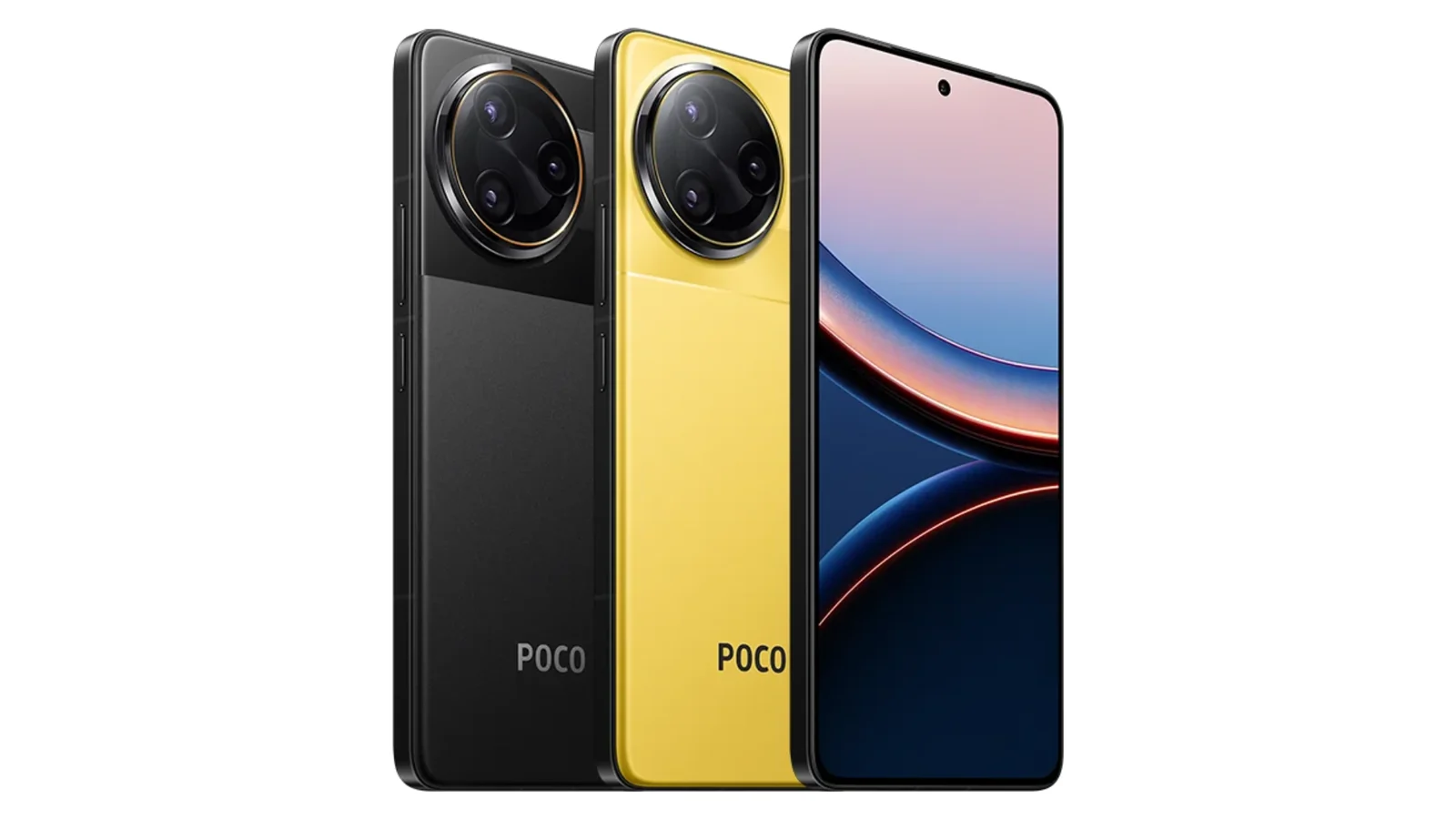 POCO F7 Ultra в чёрном и жёлтом цветах