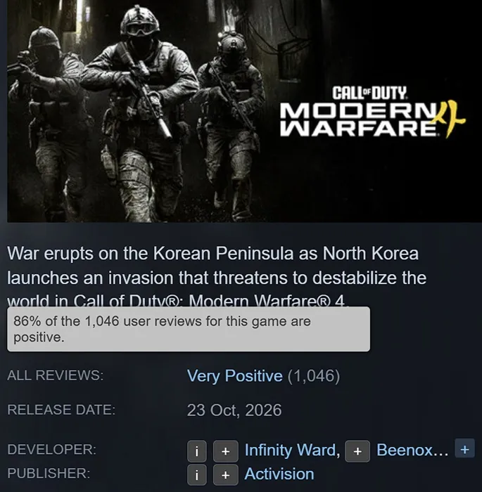 Иллюстрация к материалу «Сюжетная кампания Call of Duty: Modern Warfare 4 получила первые отзывы». Фото: Gagadget.