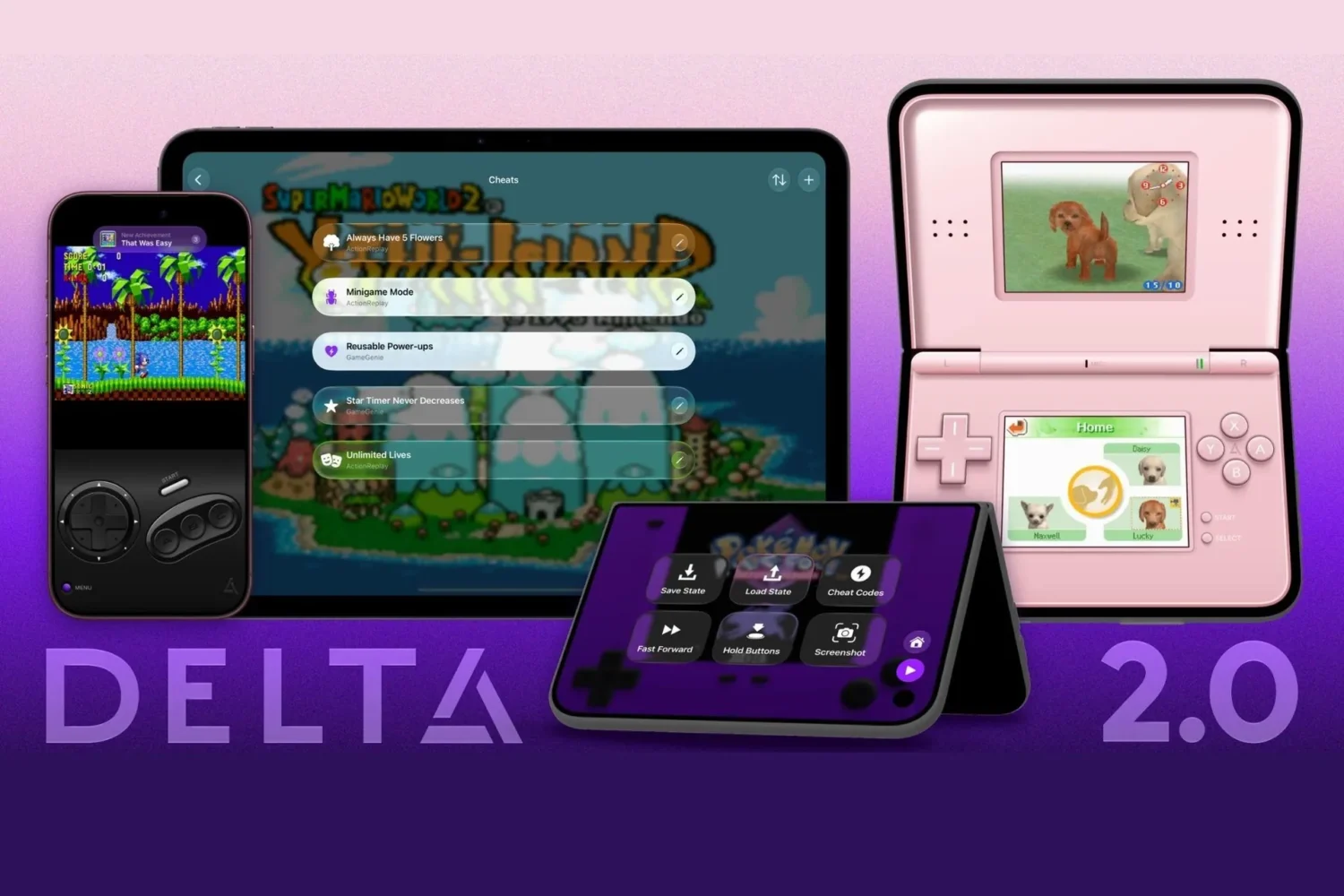 Эмулятор Delta 2.0 получил поддержку Sega Genesis и iPhone Duo