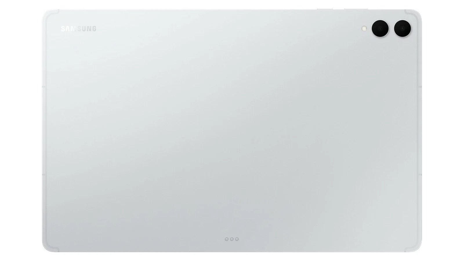 Samsung Galaxy Tab S11 Ultra в серебристом цвете, вид сзади
