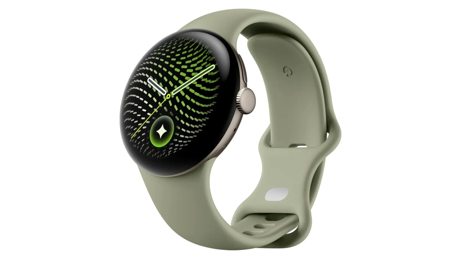 Google Pixel Watch 5 с оливковым ремешком