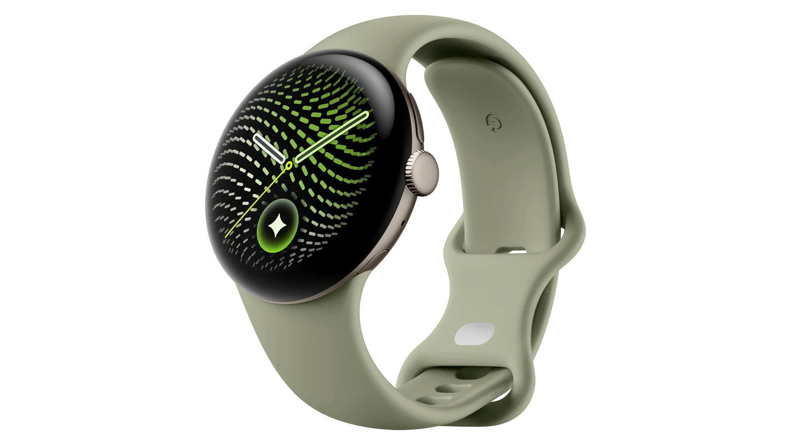 Google Pixel Watch 5 с оливковым ремешком