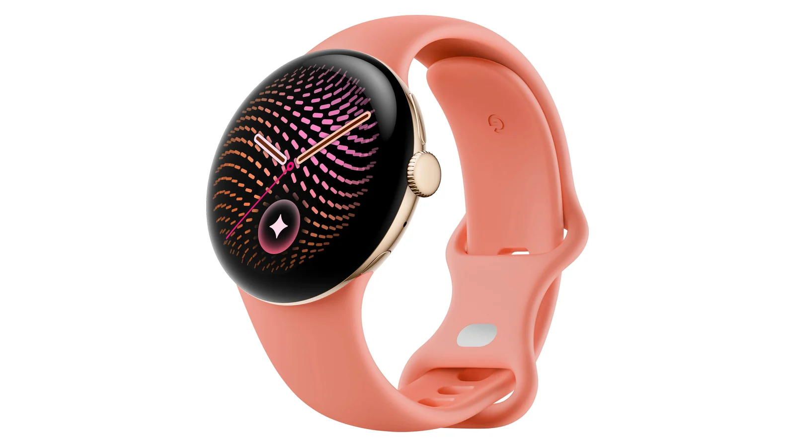 Google Pixel Watch 5 с коралловым ремешком