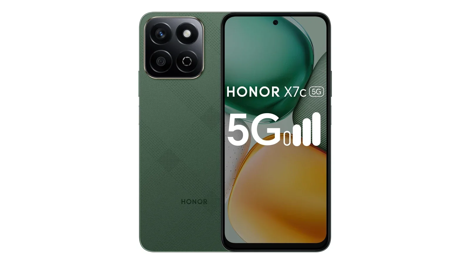 HONOR X7c 5G, вид спереди и сзади