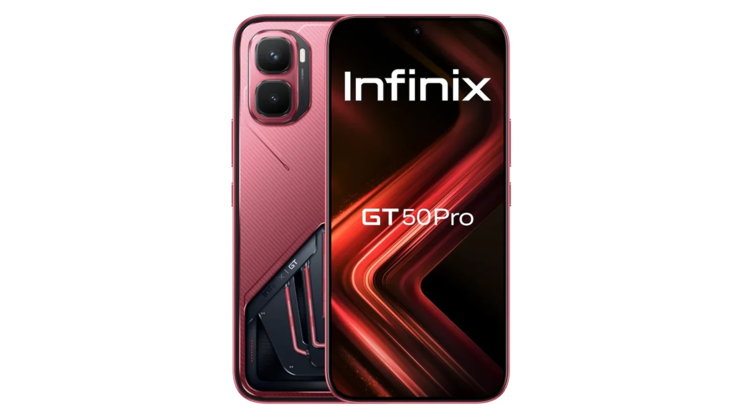 Infinix GT 50 Pro в красном цвете