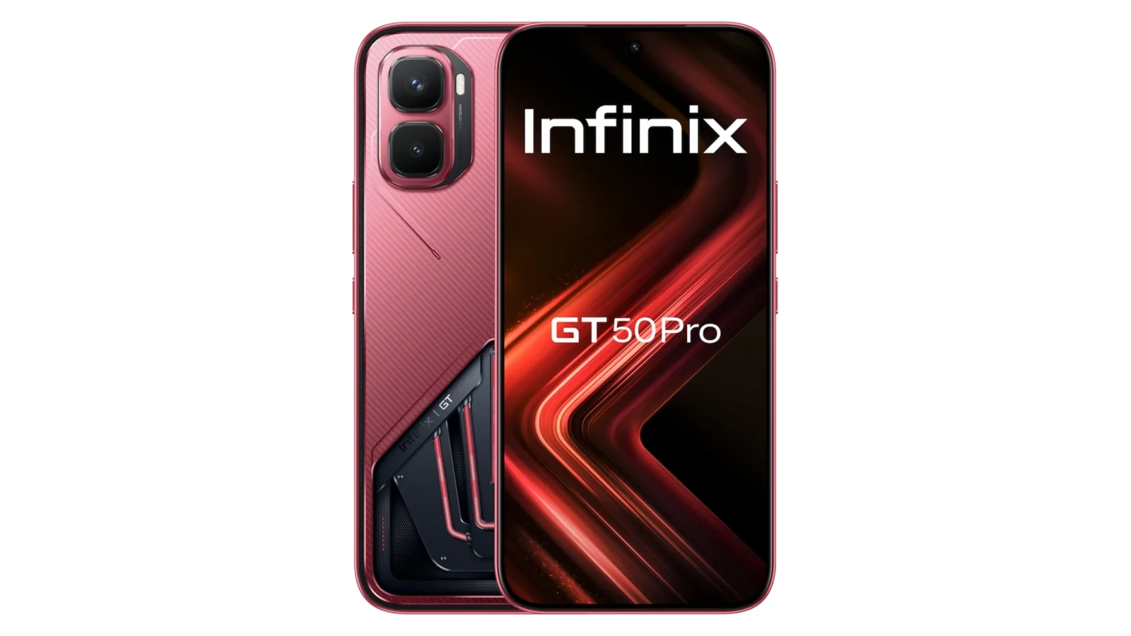 Infinix GT 50 Pro в красном цвете