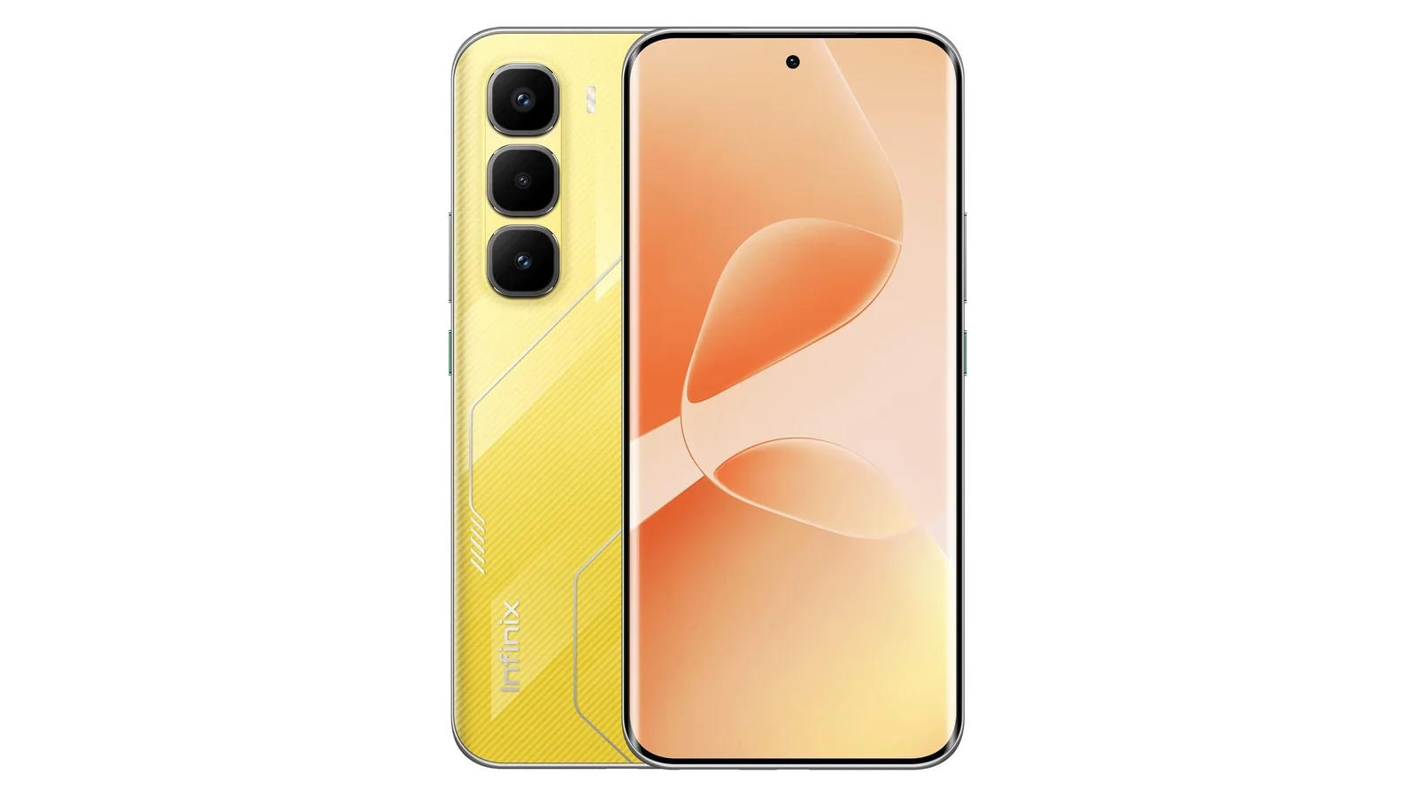 Infinix Hot 60 Pro+ в цвете Sonic Yellow